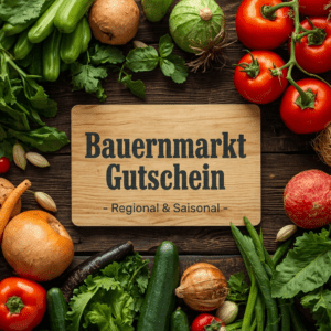 Bauernmarkt Gutschein für regionale und saisonale Produkte